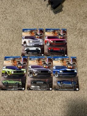 Hot Wheels Silver Series Ford Mustang 60th Anniversary set 2024 NEW